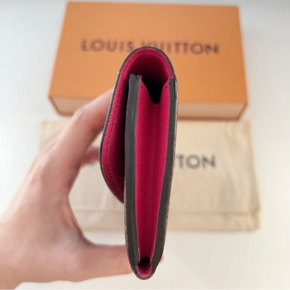 Authentic Louis Vuitton Emilie Wallet Fuchsia - Picture 3 of 11